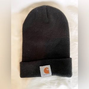 CARHARTT Black Beanie Winter Hat Cap Great Condition